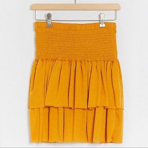 Anthropologie Smocked Skirt